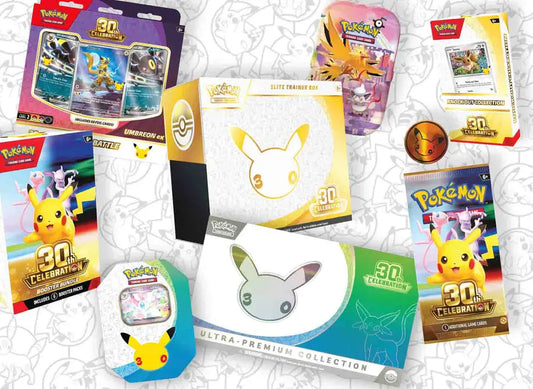 ¿Cómo hay productos de Pokémon 30th Celebration circulando meses antes de su lanzamiento?