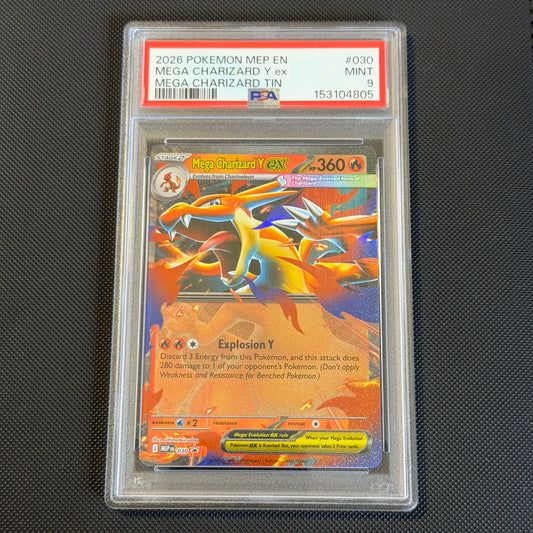 MEGA Charizard Y ex #030 PSA 9 MINT