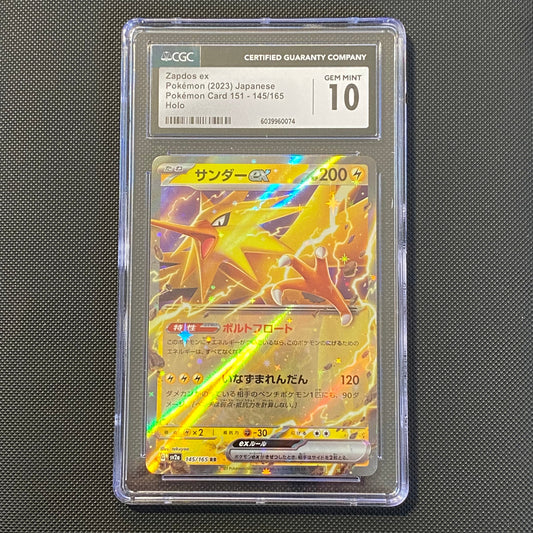Zapdos ex #145 CGC 10 GEM MINT
